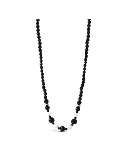 By F&R Dominique Faceted Onyx Necklace