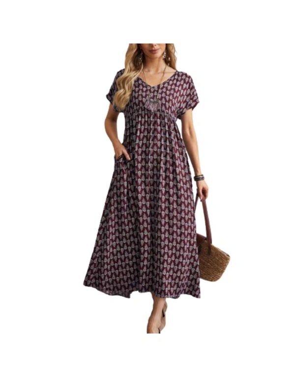 Wide Swing Waist Pocket Dress, hi-res image number null