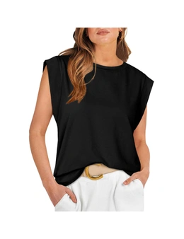 Round Neck Loose Short Sleeves T Shirt