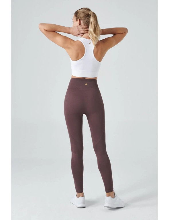 Jerf Womens Gela Almond Brown Seamless Active leggings - L, hi-res image number null