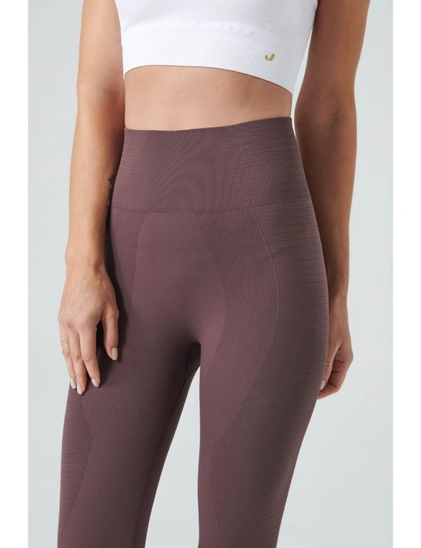 Jerf Womens Gela Almond Brown Seamless Active leggings - L, hi-res image number null