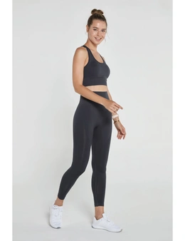 Jerf Womens Gela Anthracite Seamless Active Leggings - L