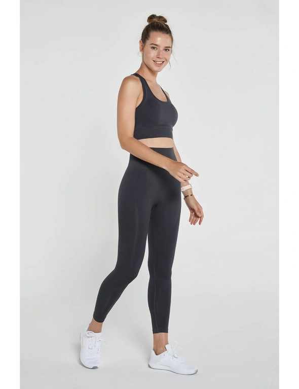 Jerf Womens Gela Anthracite Seamless Active Leggings - L, hi-res image number null