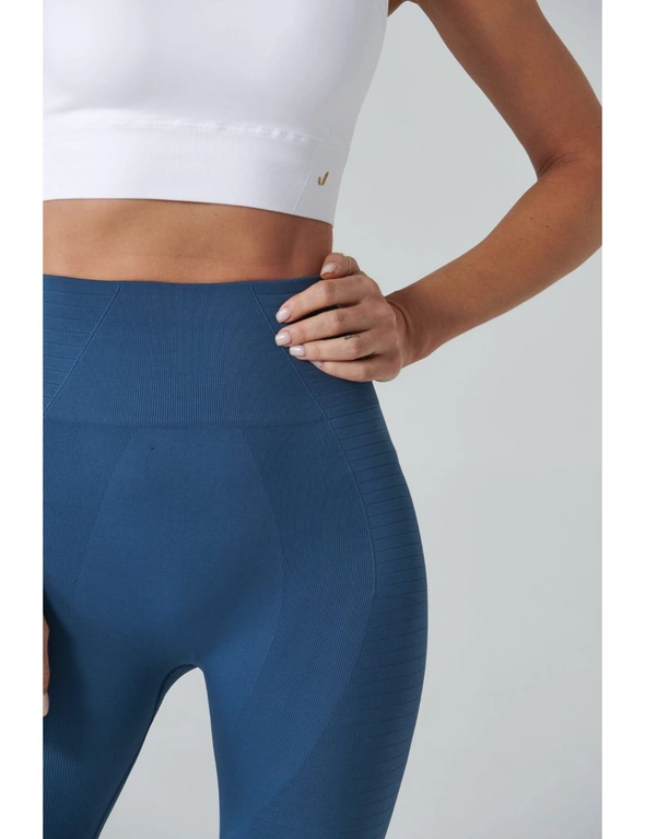 Jerf Womens Gela China Blue Seamless Active leggings - M, hi-res image number null