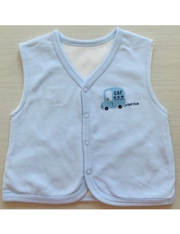 Idilbaby Boy Baby Little Angel Reversible Sleeveless Vest, hi-res image number null