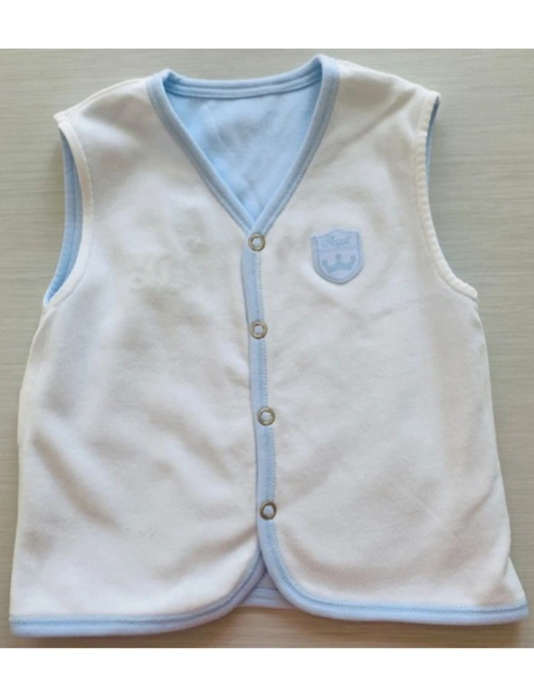 Idilbaby Boy Baby Little Prince Reversible Sleeveless Vest, hi-res image number null