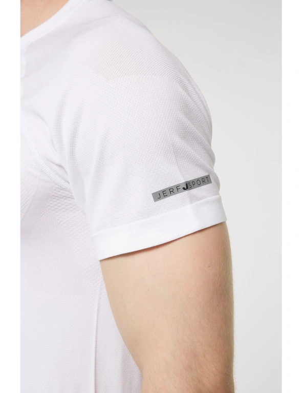 Jerf Mens Provo White Seamless Tee Shirt, hi-res image number null