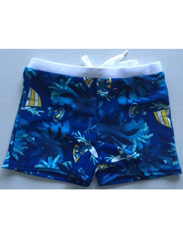 Aqua Perla Boy Ocean Printed Boxer short SPF50+, hi-res image number null