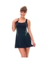 Aqua Perla Womens Clarette Swimdress Black Spf50+, hi-res