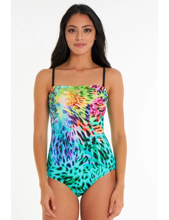 Aqua Perla Womens Floreal printed One Piece Swimwear SPF50+, hi-res image number null