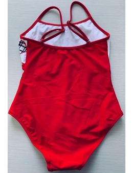 Aqua Perla Girl Candy Red SPF50+ One Piece Swimwear