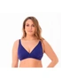 Aqua Perla Womens Caroline Blue Plus Size Spf50+ Bikini Top - XXXXX-Large, hi-res
