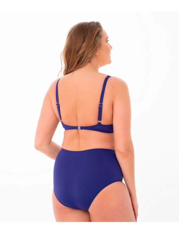 Aqua Perla Womens Caroline Blue Plus Size Spf50+ Bikini Top - XXXXX-Large, hi-res image number null