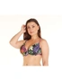 Aqua Perla Womens Louisa Printed Bikini Top Plus Size SPF50+ - 50 (22 or 5XL), hi-res