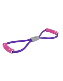 Yoga Gym Fitness Resistance Rubber Tubing Chest Expander Pull Rope - Purple