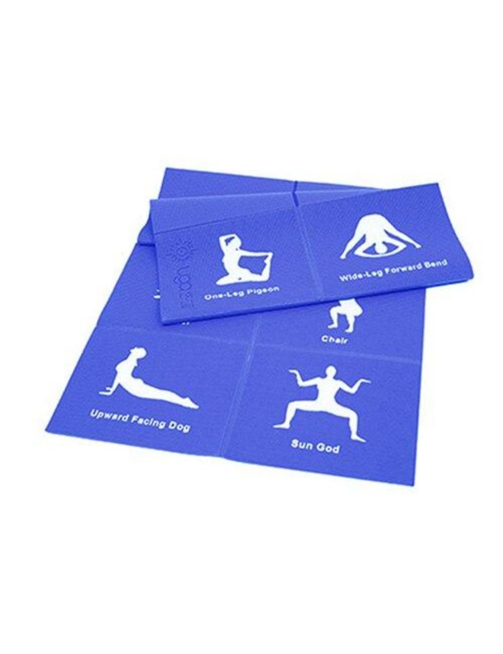 11 Styles non-slip yoga mat - Poses Blue | Crossroads