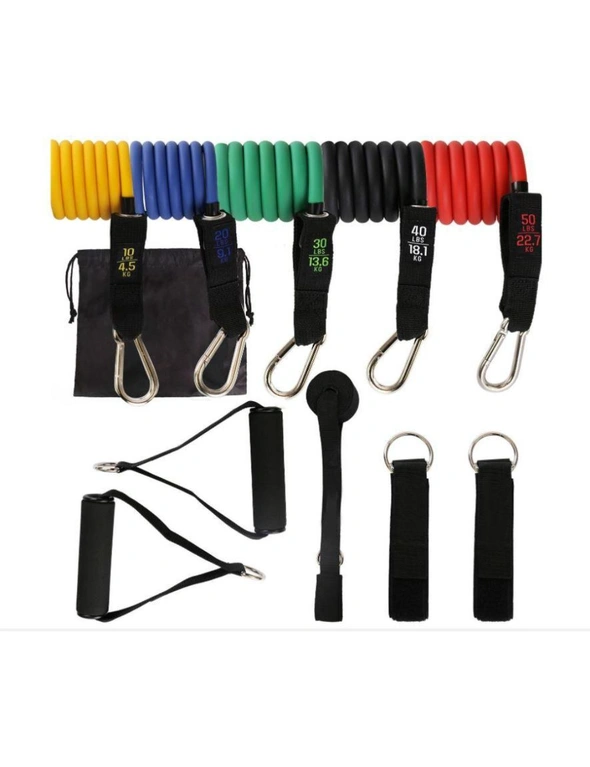 11Pcs Latex Resistance Bands Set Pull Rope Fitness Resistance