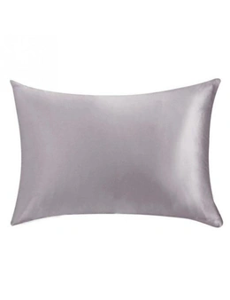 Silk Pillowcase Luxury Bedding Soft Pillowslip - Silver Grey