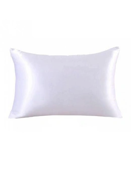Silk Pillowcase Luxury Bedding Soft Pillowslip - White