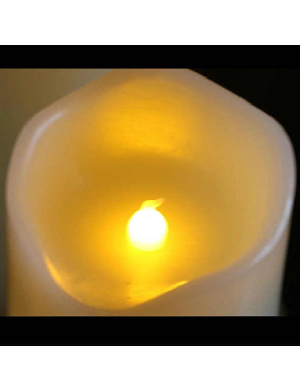 Real Wax Flameless Pillar Candle Home Decor - 50 X 100Mm, hi-res image number null