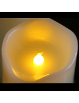 Real Wax Flameless Pillar Candle Home Decor - 50 X 100Mm