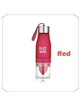 Infuser Water Bottle 650Ml Capacity Drinkbottle - Rose Red
