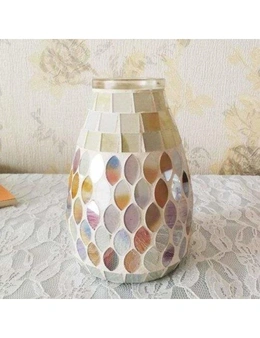 Mosaic Glass Vase Home Decor Accessories - Mermaid