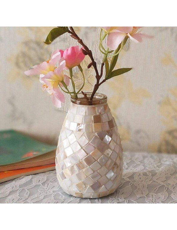 Mosaic Glass Vase Home Decor Accessories - Nude, hi-res image number null