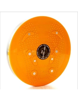 Twist Disc Home Gym Fitness Balance Board 360 Degree Spinning Plate - Orange