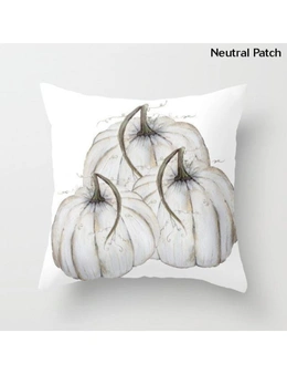 Watercolour Pumpkin Cushion Covers- Neutral Patch