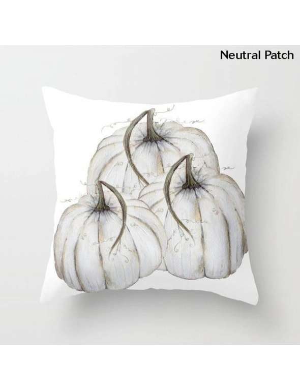 Watercolour Pumpkin Cushion Covers- Neutral Patch, hi-res image number null