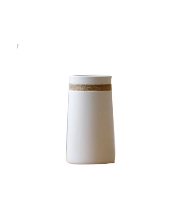 Boho Simple Coastal Ceramic Vases With Twine - Palm Cove, hi-res image number null