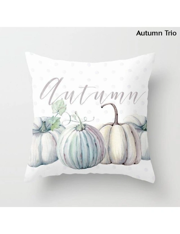 Watercolour Pumpkin Cushion Covers- Autumn Polka Dot, hi-res image number null