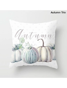 Watercolour Pumpkin Cushion Covers- Autumn Polka Dot