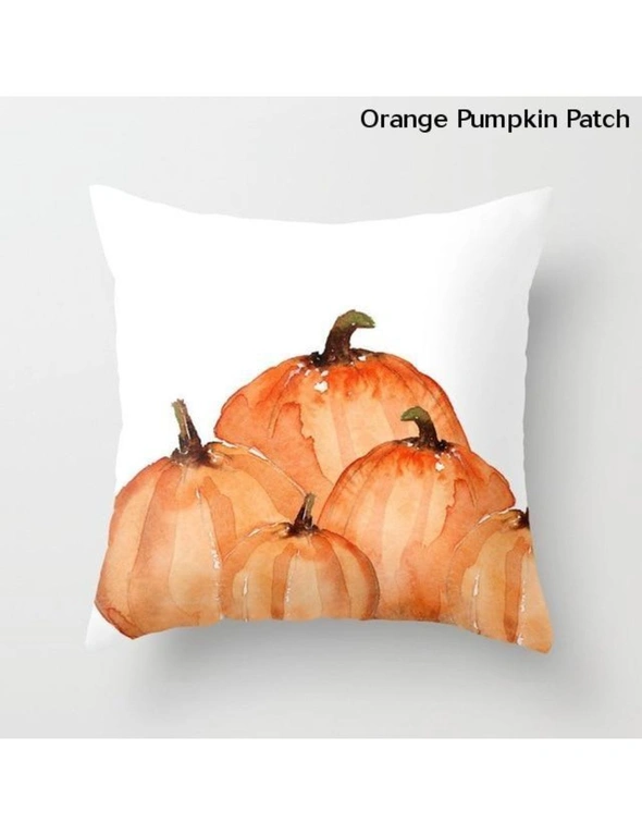 Watercolour Pumpkin Cushion Covers- Orange Pumpkin Patch, hi-res image number null