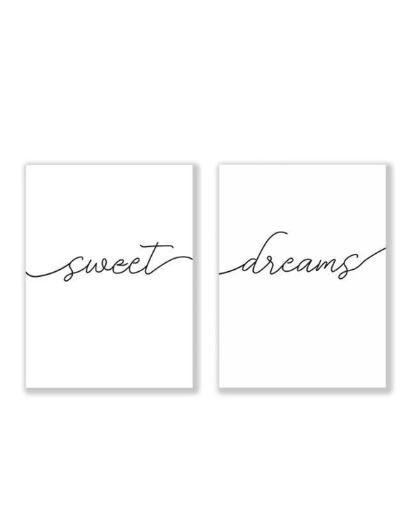 Sweet Dreams Canvas Prints Simple Wall Art Home Decor- 30x40 cm, hi-res image number null