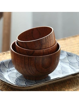 Modern Eco-Friendly Japanese Inspired Wooden Bowls-L