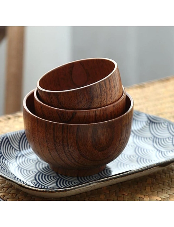 Modern Eco-Friendly Japanese Inspired Wooden Bowls-L, hi-res image number null
