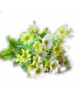 28 Head Cineraria Artificial Flower Bouquet - Green