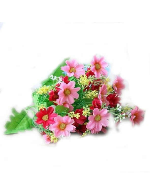 28 Head Cineraria Artificial Flower Bouquet - Red, hi-res image number null