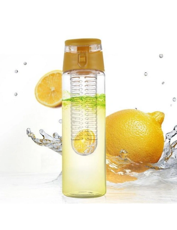 Fruit Infusing Water Bottle - Yellow, hi-res image number null