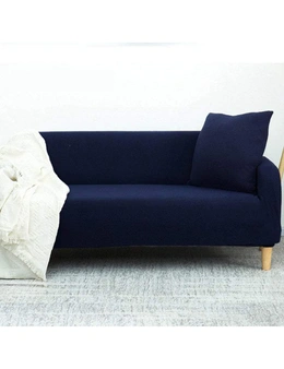 Furniture Protector Soft Sofa Full Covers- Dark Blue- 4 Seats Sofa Length Between 235-300cm