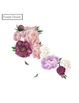 Unicorn and flower girls nursey wallpaper- Purple Flower