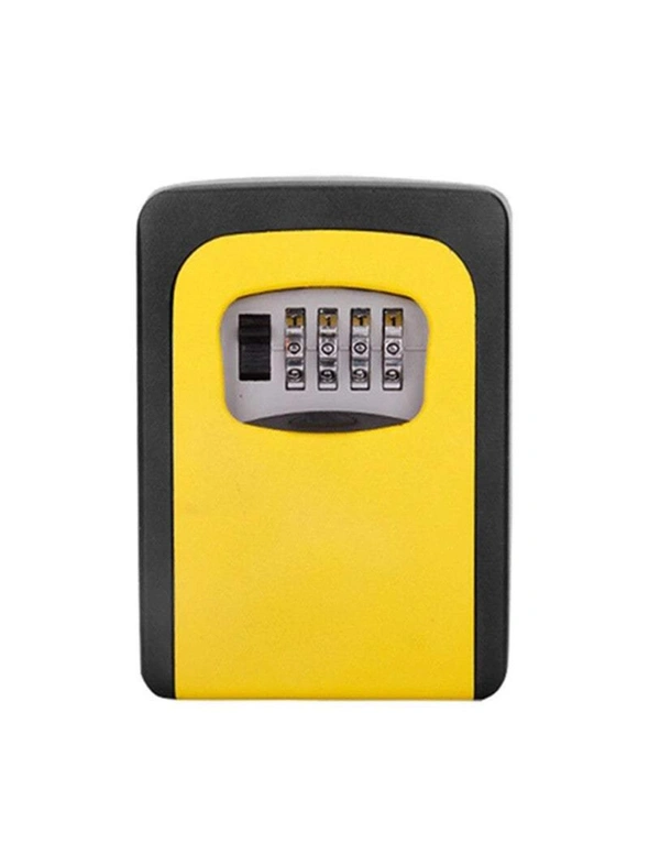 4 Digit Safe Key Storage Box - Yellow, hi-res image number null