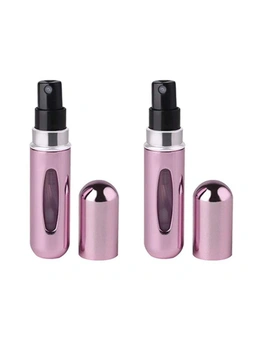 Travel Essentials 5Ml Perfume Atomiser Compact Bottles Portable Travel Size Perfume Refill - Pink