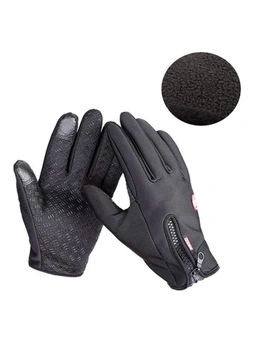 Outdoor & Ski Gloves Unisex Touch Screen Sports Bike Gloves - Black - L