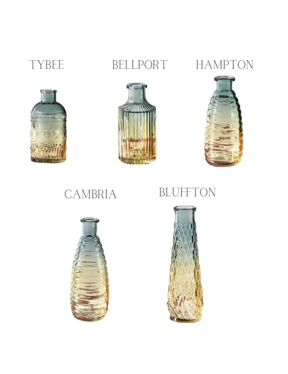 Seaside Glass Vases Coastal Home Decor- Hampton, hi-res image number null
