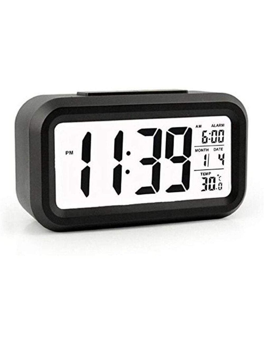 Clocks Digital Alarm Clock Battery Operated Smart Sensor Mini Night ...