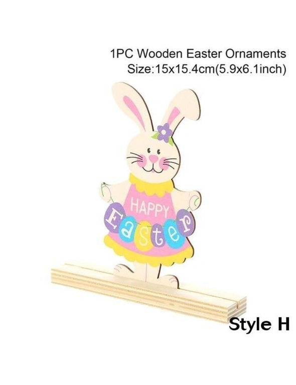 Cute Wooden Easter Decorations Holiday Home Decor- H, hi-res image number null