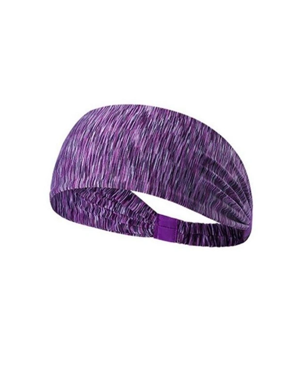 Women Sports Yoga Sweatband Elastic Running Headwrap Home Gym Fitness Exercise, hi-res image number null